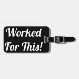 Het werk voor dit Bagagelabel