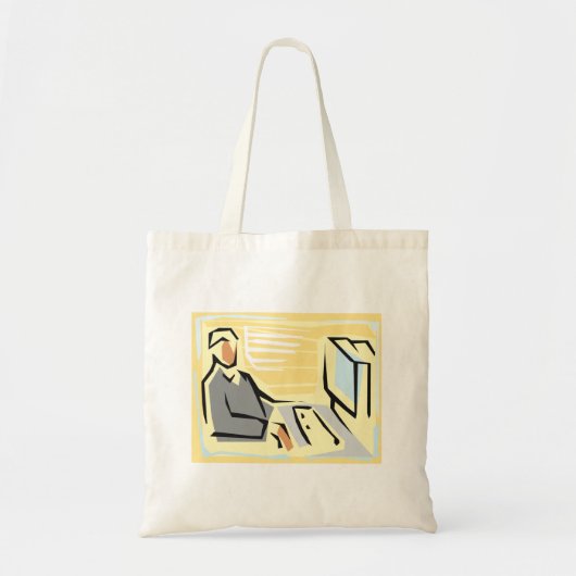 Het werken bij een Canvas tas van de Computer (Voorkant)