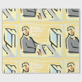 Het werken bij een Computer Wrapping Papier (Vlak)