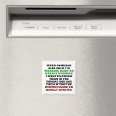 Het werken hard of slecht werkend grappige Fridge  Magneet (Insitu (Vaatwasser))
