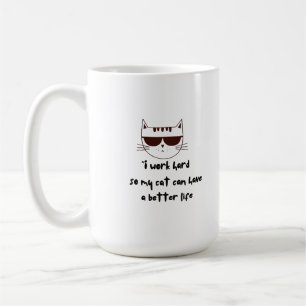 Het werken hard voor Mijn Kat Koffiemok