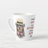 Het werken hard voor Mijn Rottweiler Latte Mok (Linkerhoek)