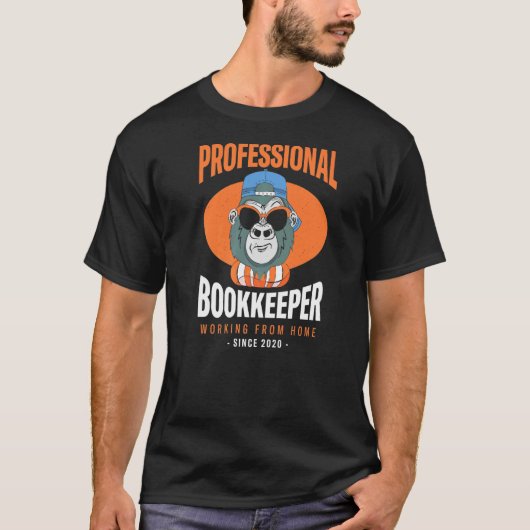 Het werken van Bookkeeper Boeken van het Huis T-shirt (Voorkant)