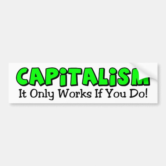 Het werkt alleen als je dat doet! bumpersticker (Voorkant)