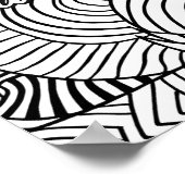 Het werkt als je het werkt Abstracte patroonkleuri Poster (Hoek)