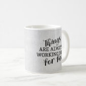 Het werkt altijd goed voor me bij de mok van koffi (Voorkant rechts)