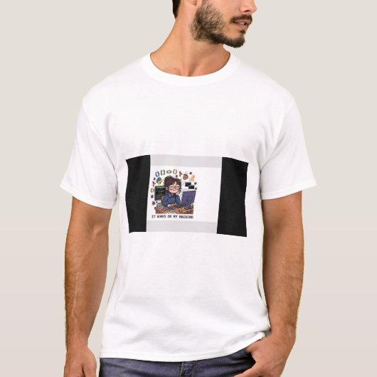 HET WERKT OP MIJN COMPUTER - Grappige programmeur  T-shirt (Voorkant)
