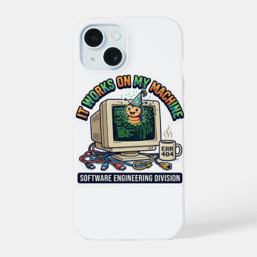 Het Werkt Op Mijn Computer - Software Engineer Pro iPhone 15 Case (Achterkant)