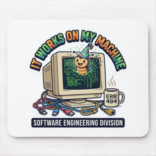 Het Werkt Op Mijn Computer - Software Engineer Pro Muismat (Voorkant)