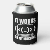 Het werkt op mijn machine grappige coder en progra blikjeskoeler (Blikje Achterkant)
