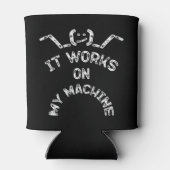 Het werkt op mijn machine - grappige IT-profession Blikjeskoeler (Achterkant)