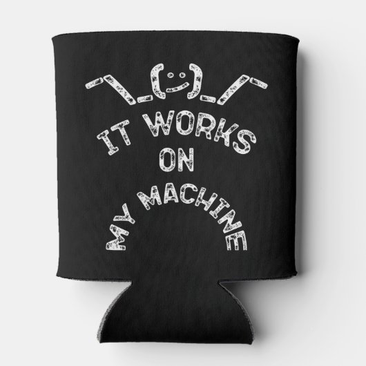 Het werkt op mijn machine - grappige IT-profession Blikjeskoeler (Achterkant)