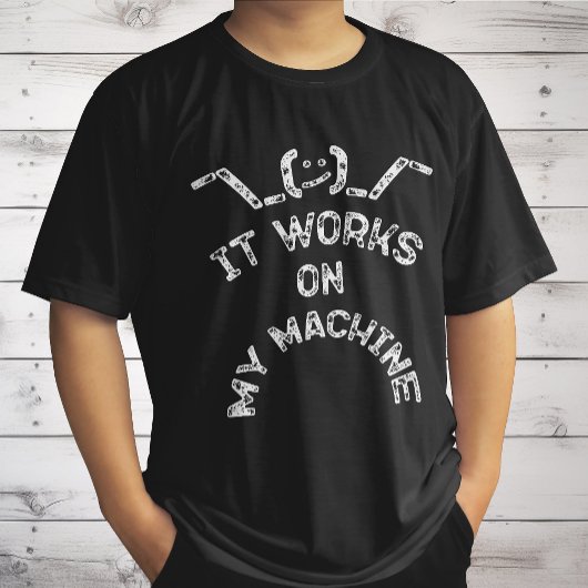 Het werkt op mijn machine - grappige IT-profession T-shirt
