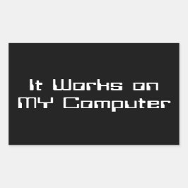 Het werkt op MY Computer Sticker art