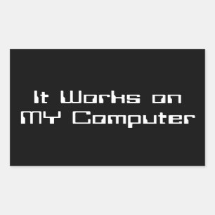 Het werkt op MY Computer Sticker art