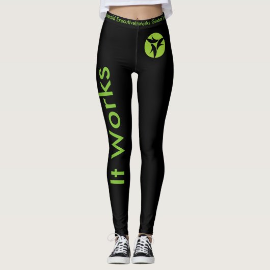 Het werkt wereldwijd leggings (Voorkant)