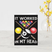 Het werkte in mijn hoofd biljart cadeau 8-ll zwemb kaart (Gele Bloem)