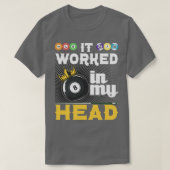 Het werkte in mijn hoofd Funny 8-Ball Pool Billiar T-shirt (Design voorkant)