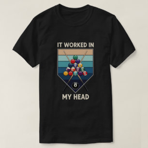 Het werkte in mijn hoofd Retro Biljart Keusporten T-shirt