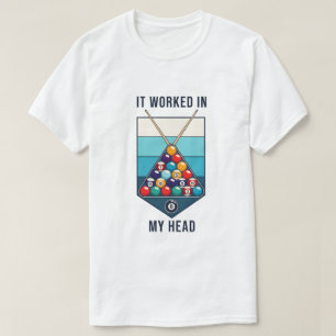 Het werkte in mijn hoofd Retro Biljart Keusporten T-shirt