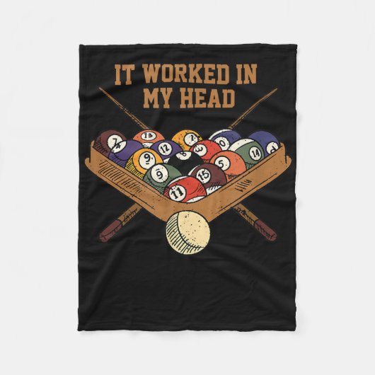 Het werkte in mijn hoofdbiljarten en gaf 8-band po fleece deken (Voorkant)