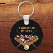 Het werkte in mijn hoofdbiljarten en gaf 8-band po sleutelhanger (Voorkant)