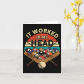 Het werkte in mijn hoofdpool Billiards Player Snoo Kaart (Gele Bloem)