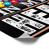 Het werkte in m'n hoofd grappige pool Billiards Pl Poster (Hoek)