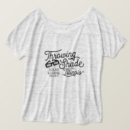 Het werpen van Shade in Illinois Solar Eclipse T-shirt
