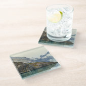 Het werpen zich in het Ijs Glazen Onderzetter (Schuin)