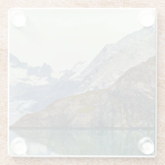 Het werpen zich in het Ijs Glazen Onderzetter (Achterkant)