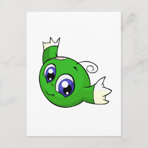 Het wervelen groene kiko briefkaart