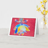 Het wervelen van de Kaart van Lotus (Gele Bloem)