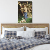 Het Wespennest door William Adolphe Bouguereau Canvas Afdruk (Insitu (Slaapkamer))