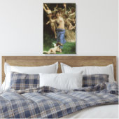 Het Wespennest door William Adolphe Bouguereau Canvas Afdruk (Insitu (Slaapkamer))