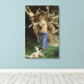 Het Wespennest door William Adolphe Bouguereau Canvas Afdruk (Insitu (Houten vloer))