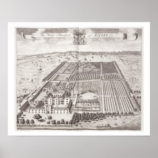 Het West Prospect Knole uit '36 verschillende soor Poster (Voorkant)
