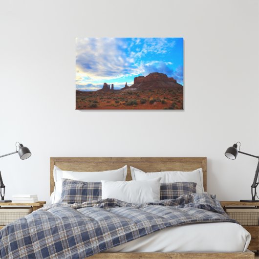 Het westen canvas afdruk (Insitu (Slaapkamer))