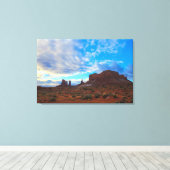 Het westen canvas afdruk (Insitu (Houten vloer))
