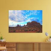 Het westen canvas afdruk (Insitu (Woonkamer))