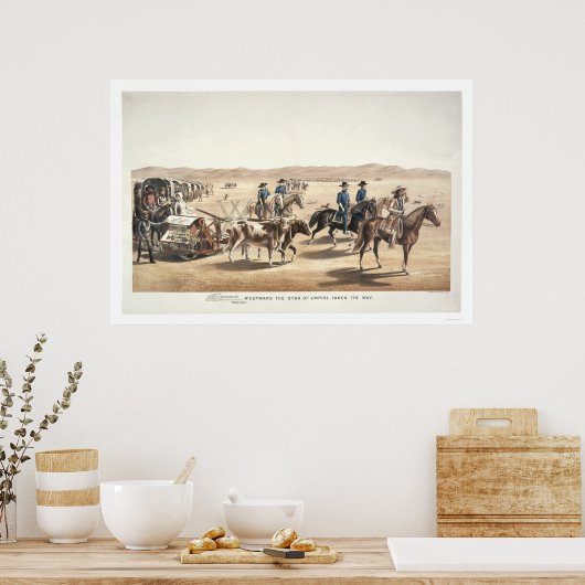 Het Westen van de Rijk neemt zijn weg Poster (Keuken)