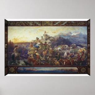 Het Westen van het Rijk zet zijn weg Poster