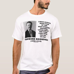 Het Westen van Theodore Roosevelt - de Afrikaanse T-shirt