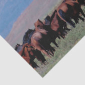 Het Westen van wild paarden uit Tissuepapier (Detail)