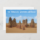 Het Westerne Australische landschap van de Pinnacl Briefkaart (Voorkant / Achterkant)