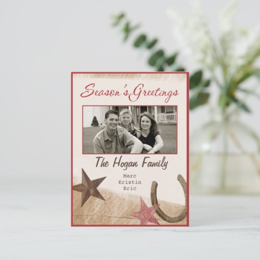 Het westerne Briefkaart van de Foto van de (Staand voorkant)