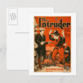 Het Westerne Cowboy Comedy Theatrical Briefkaart (Voorkant / Achterkant)