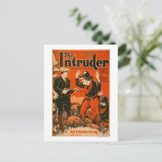 Het Westerne Cowboy Comedy Theatrical Briefkaart (Staand voorkant)