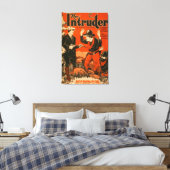 Het Westerne Cowboy Comedy Theatrical Canvas Afdruk (Insitu (Slaapkamer))