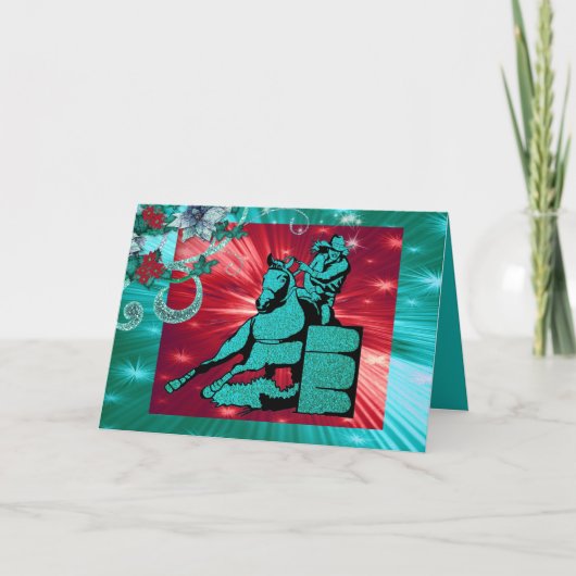 Het westerne Wenskaart van de Vakantie van de Feestdagen Kaart (Voorkant)